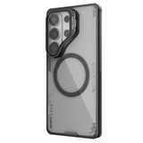 Nillkin Iceblade Prop Magnetic Case med kameraomslag og stativ Kompatibel med MagSafe til Samsung Galaxy S26 Ultra - Transparent sort