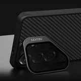 Nillkin CarboProp Magnetisk Case med Kamera Cover og Stand Kompatibel med MagSafe til Samsung S26 Ultra - Sort