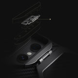 Nillkin CarboProp Magnetisk Case med Kamera Cover og Stand Kompatibel med MagSafe til Samsung S26 Ultra - Sort