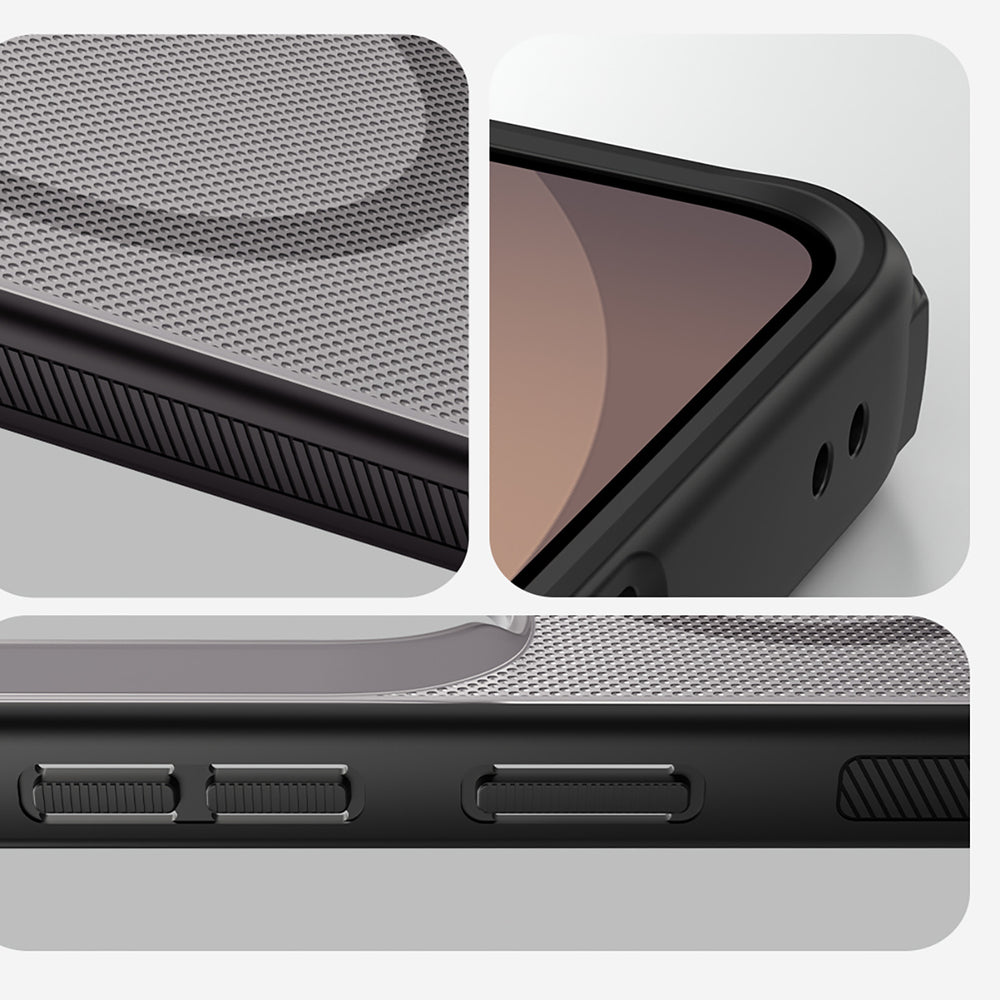 Nillkin Super Frosted Shield Pro Magnetic Case Kompatibel med MagSafe til Samsung Galaxy S26 Ultra - Gennemlysende sort