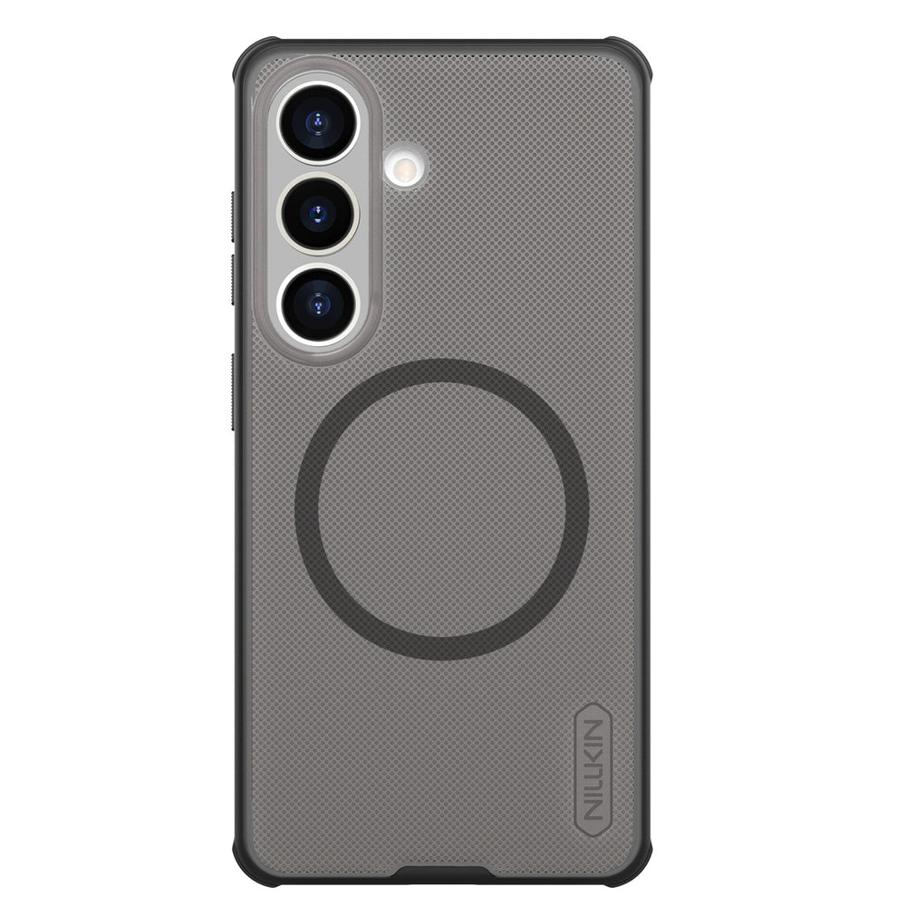 Nillkin Super Frosted Shield Pro Magnetic Case Kompatibel med MagSafe til Samsung Galaxy S26 - Gennemskinneligt sort