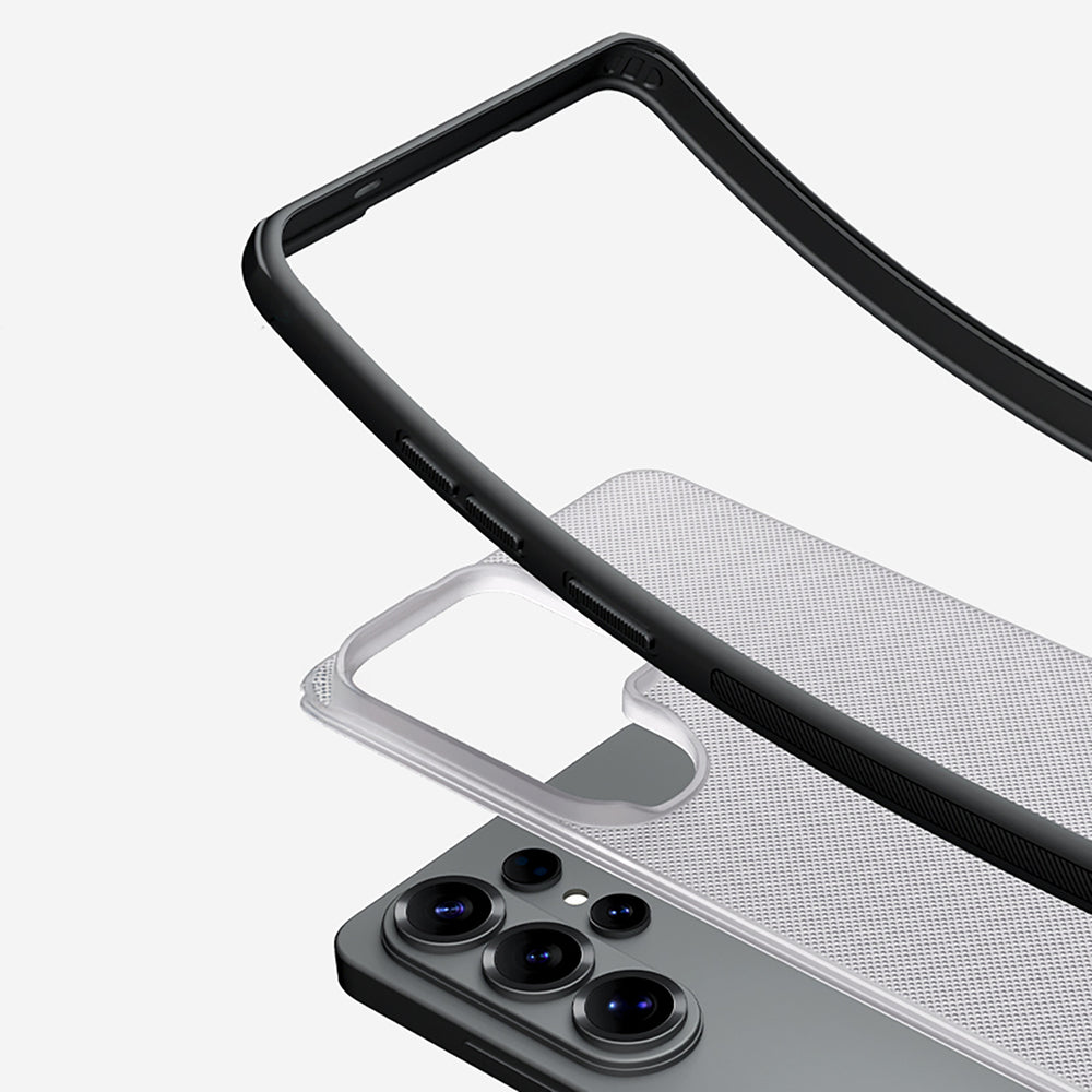 Nillkin Super Frosted Shield Pro Magnetic Case Kompatibel med MagSafe til Samsung Galaxy S26 - Gennemskinneligt sort