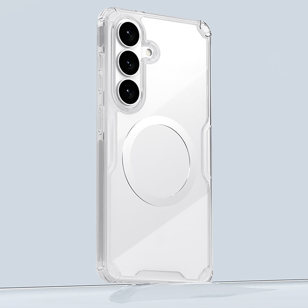 Nillkin Nature TPU Pro Case Kompatibel med MagSafe til Samsung Galaxy S26 - Hvid