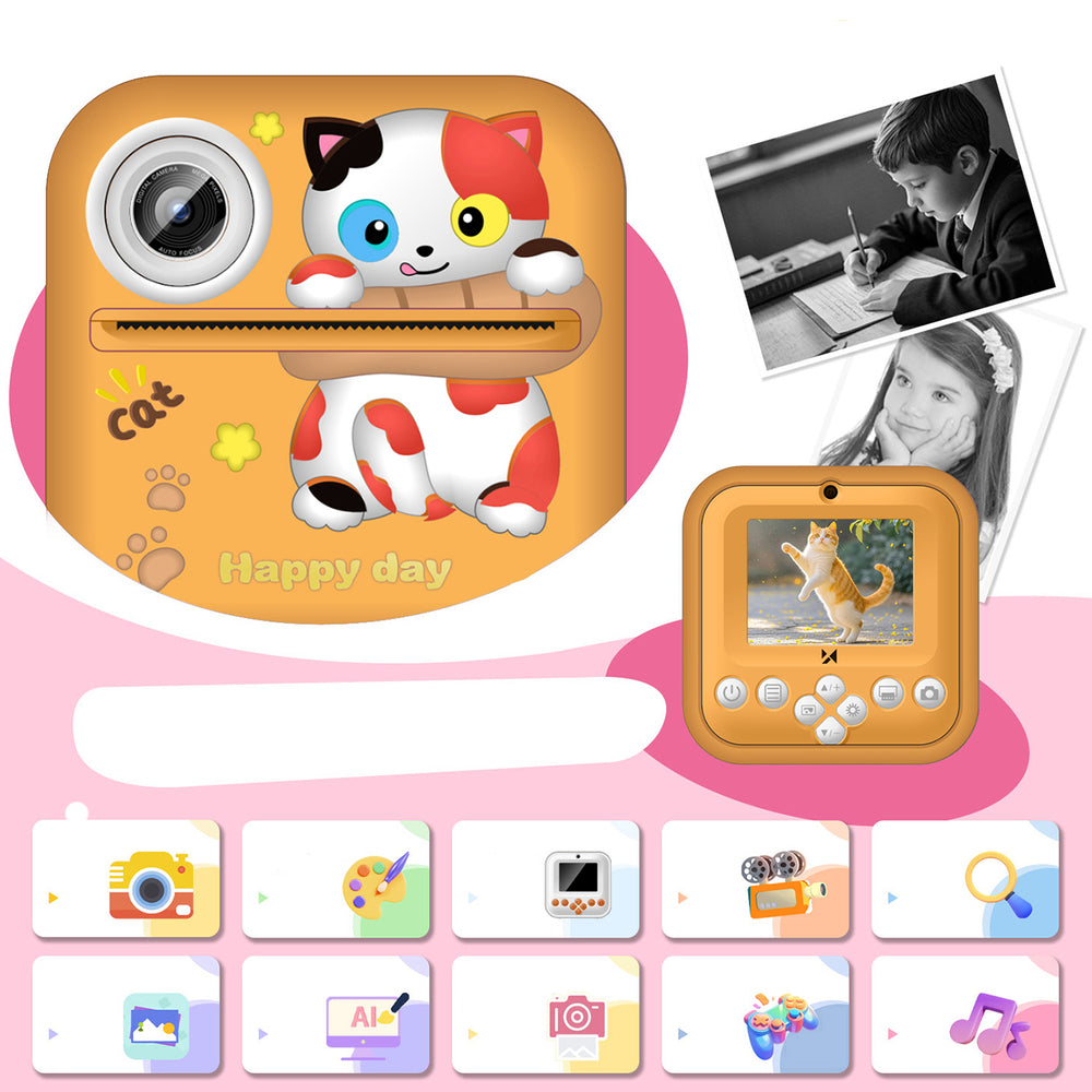 Wozinsky WDT-05 thermal printer camera, for children, print - orange