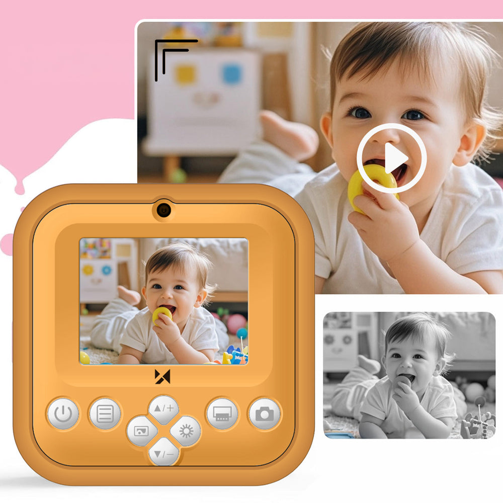 Wozinsky WDT-05 thermal printer camera, for children, print - orange