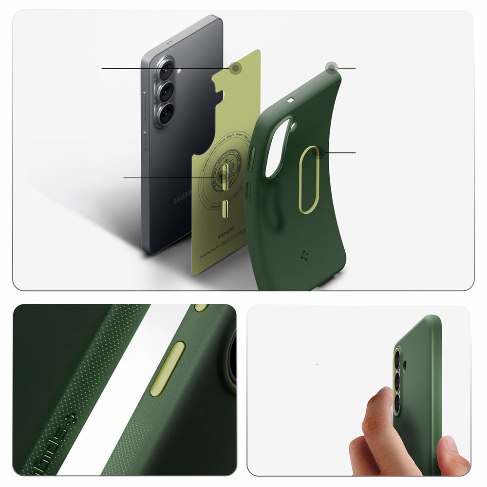 Spigen Nano Pop MagSafe Case til Samsung Galaxy S26 - Grøn