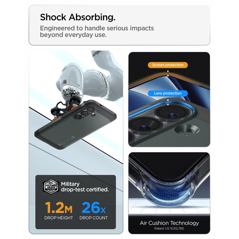 Spigen Tough Armor Mag MagSafe Case til Samsung Galaxy S26 - Grøn