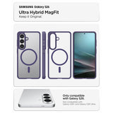Spigen Ultra Hybrid Mag MagSafe Case til Samsung Galaxy S26 - Clear Purple