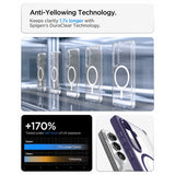 Spigen Ultra Hybrid Mag MagSafe Case til Samsung Galaxy S26 - Clear Purple