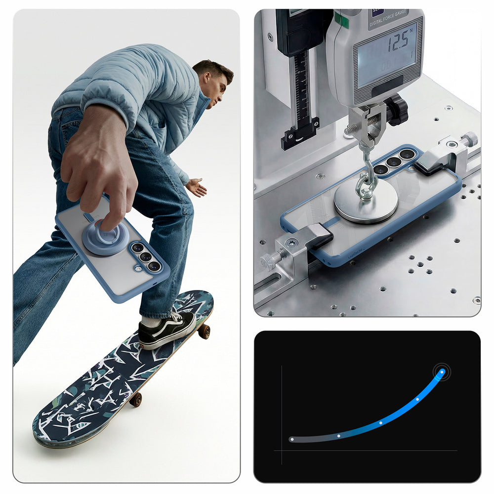 Spigen Ultra Hybrid Mag MagSafe Case til Samsung Galaxy S26 - Clear Blue