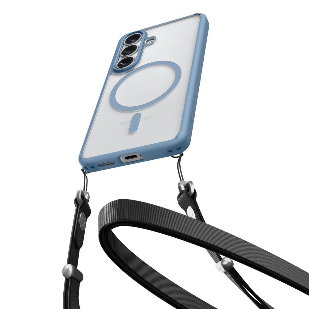 Spigen Ultra Hybrid Mag MagSafe Case til Samsung Galaxy S26 - Clear Blue