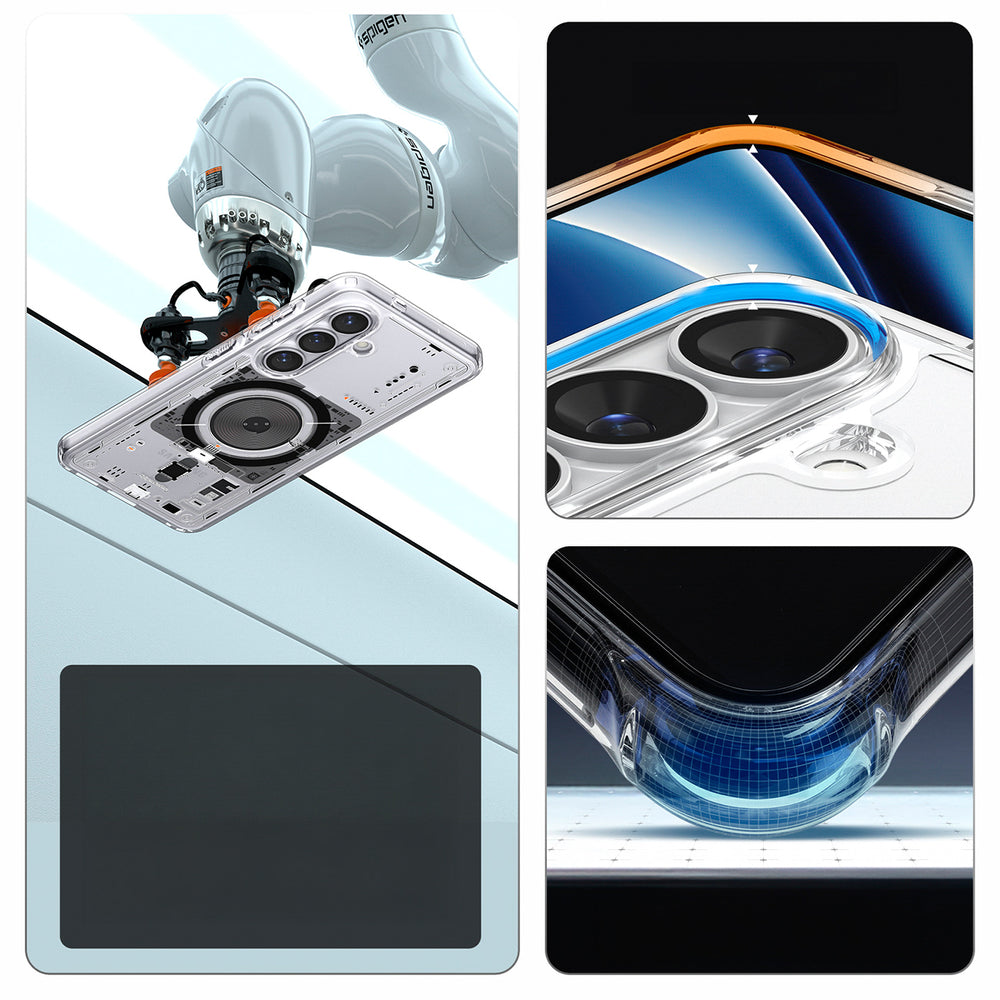 Spigen Ultra Hybrid Mag MagSafe Case til Samsung Galaxy S26 Neo One - Gennemsigtig