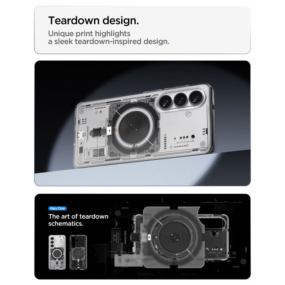 Spigen Ultra Hybrid Mag MagSafe Case til Samsung Galaxy S26 Neo One - Gennemsigtig