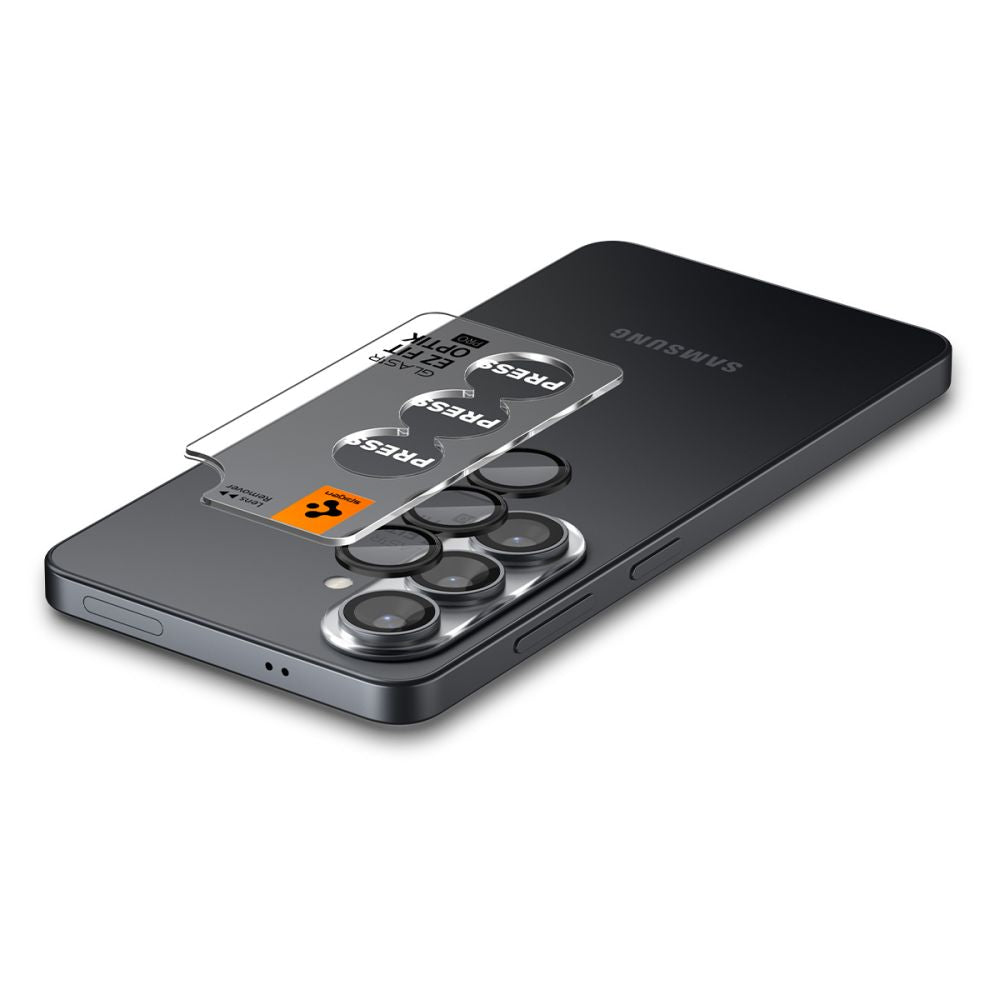 Spigen Glas.Tr Ez Fit Optik Pro HD Camera Cover 2-pakke til Samsung Galaxy S26 - sort