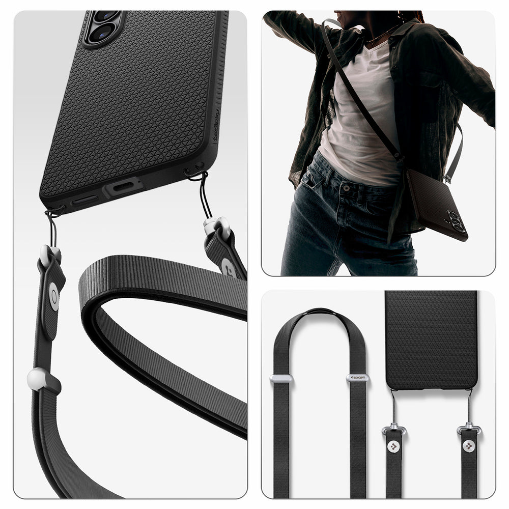 Spigen Liquid Air Mag MagSafe Case til Samsung Galaxy S26+ - Matte sort