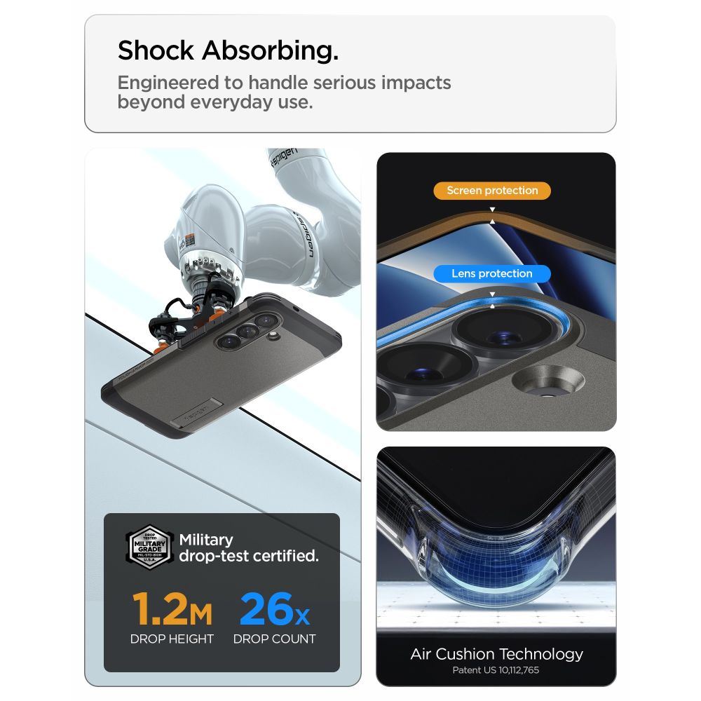 Spigen Tough Armor Mag MagSafe Case til Samsung Galaxy S26+ - Grå