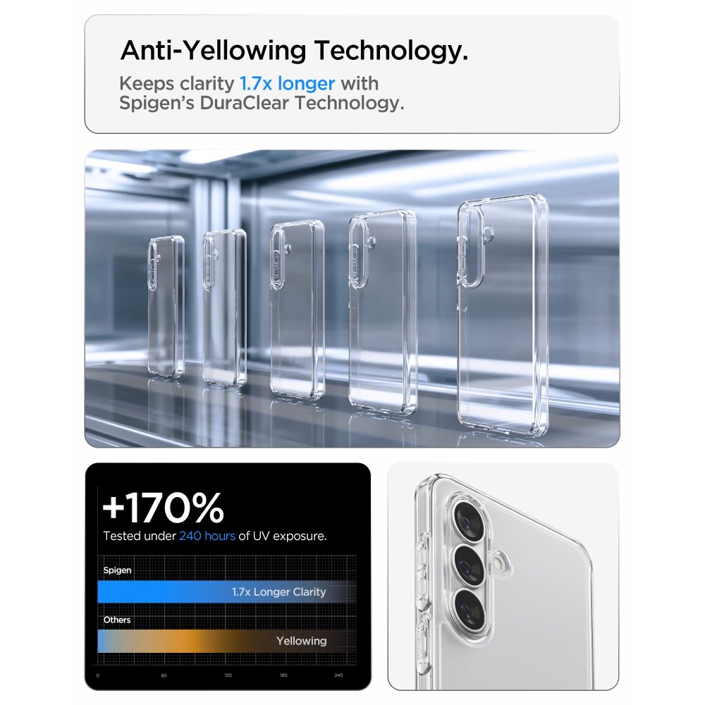 Spigen Ultra Hybrid Case til Samsung Galaxy S26+ - Gennemsigtig