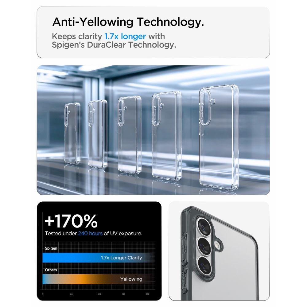 Spigen Ultra Hybrid Case til Samsung Galaxy S26+ - Halvt gennemsigtigt