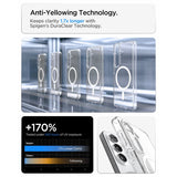 Spigen Ultra Hybrid Mag MagSafe Case til Samsung Galaxy S26+ - Klar og hvid