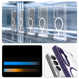 Spigen Ultra Hybrid Mag MagSafe Case til Samsung Galaxy S26+ - Clear Navy Blue