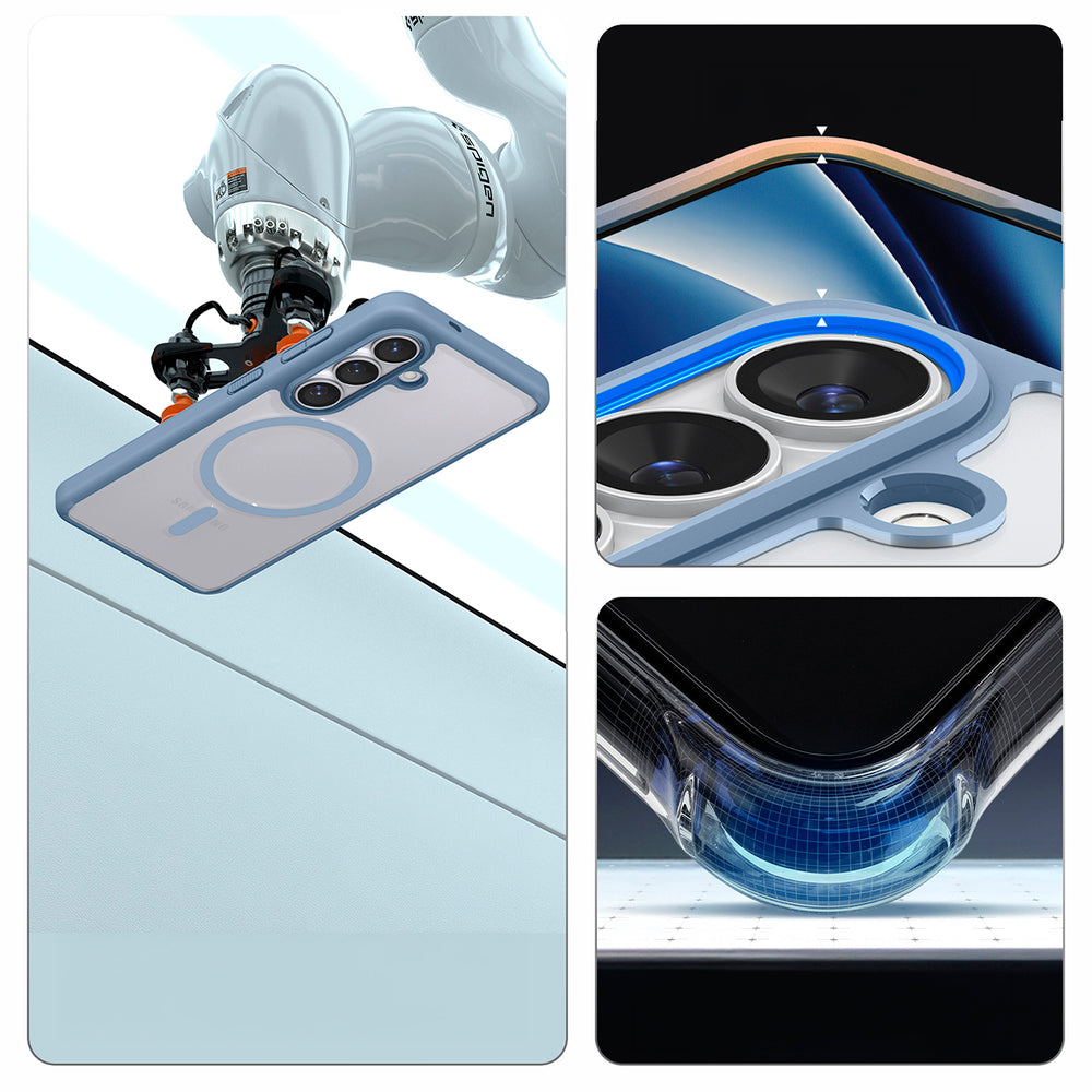 Spigen Ultra Hybrid Mag MagSafe Case til Samsung Galaxy S26+ - Clear Blue