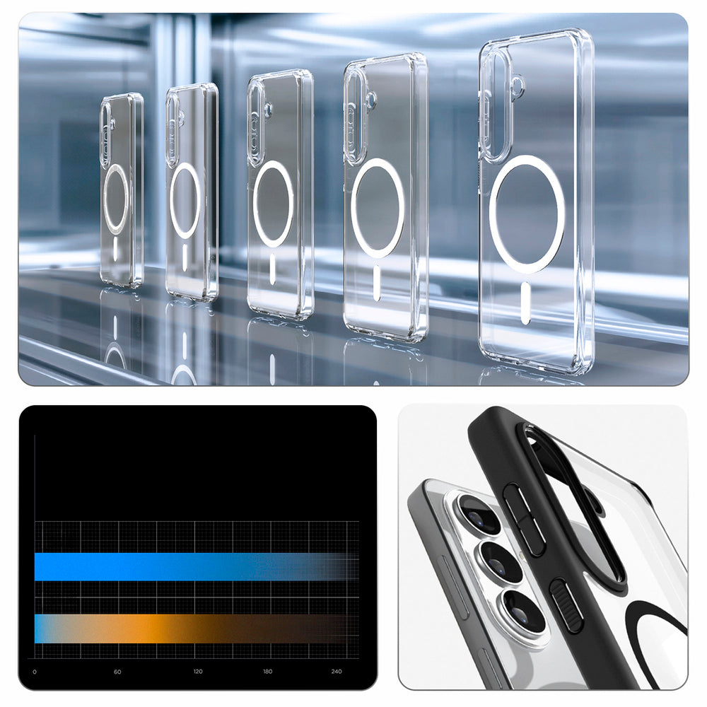 Spigen Ultra Hybrid Mag MagSafe Case til Samsung Galaxy S26+ - Clear Black