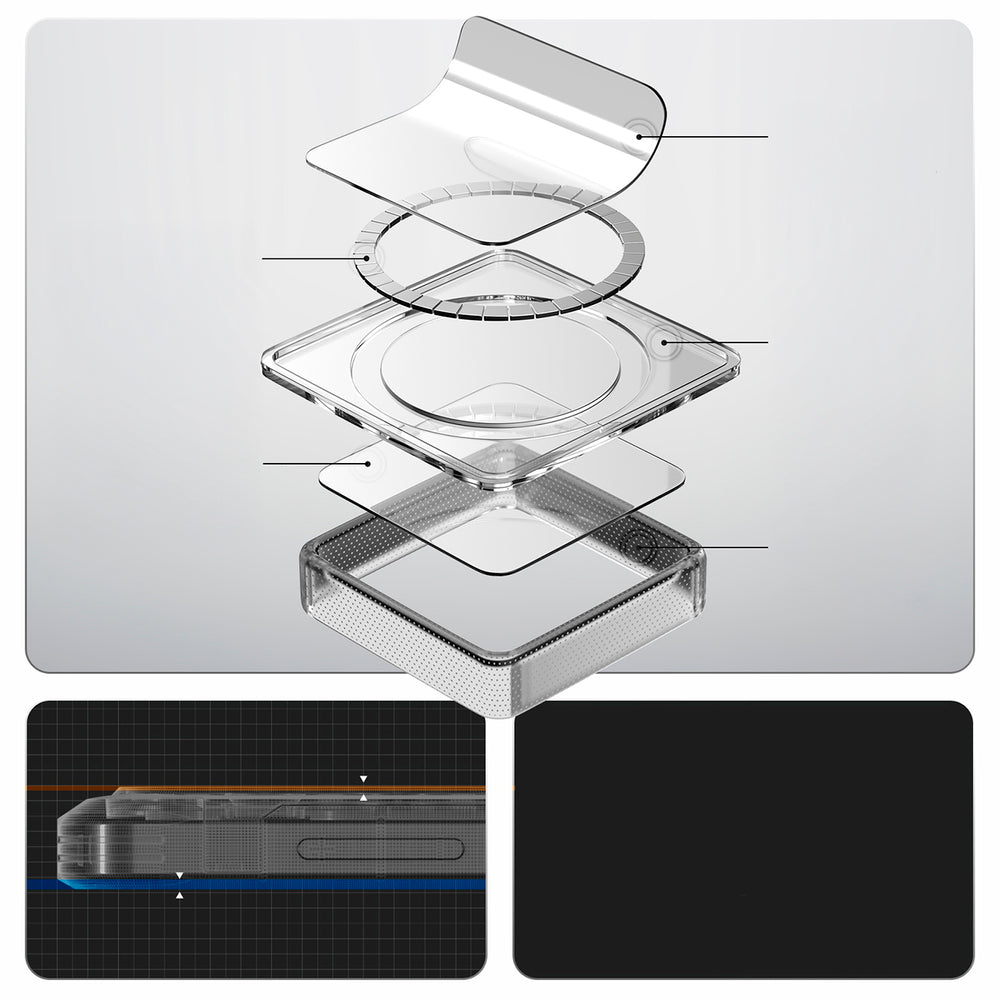 Spigen Ultra Hybrid Mag MagSafe Case til Samsung Galaxy S26+ - Clear Black