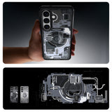 Spigen Ultra Hybrid Mag MagSafe Case til Samsung Galaxy S26+ Zero One - Clear Black