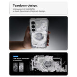 Spigen Ultra Hybrid Mag MagSafe Case til Samsung Galaxy S26+ Zero One - Klar og hvid