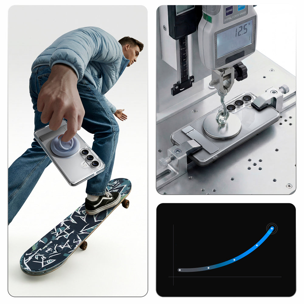 Spigen Ultra Hybrid S Mag MagSafe Case til Samsung Galaxy S26+ - Klar og hvid