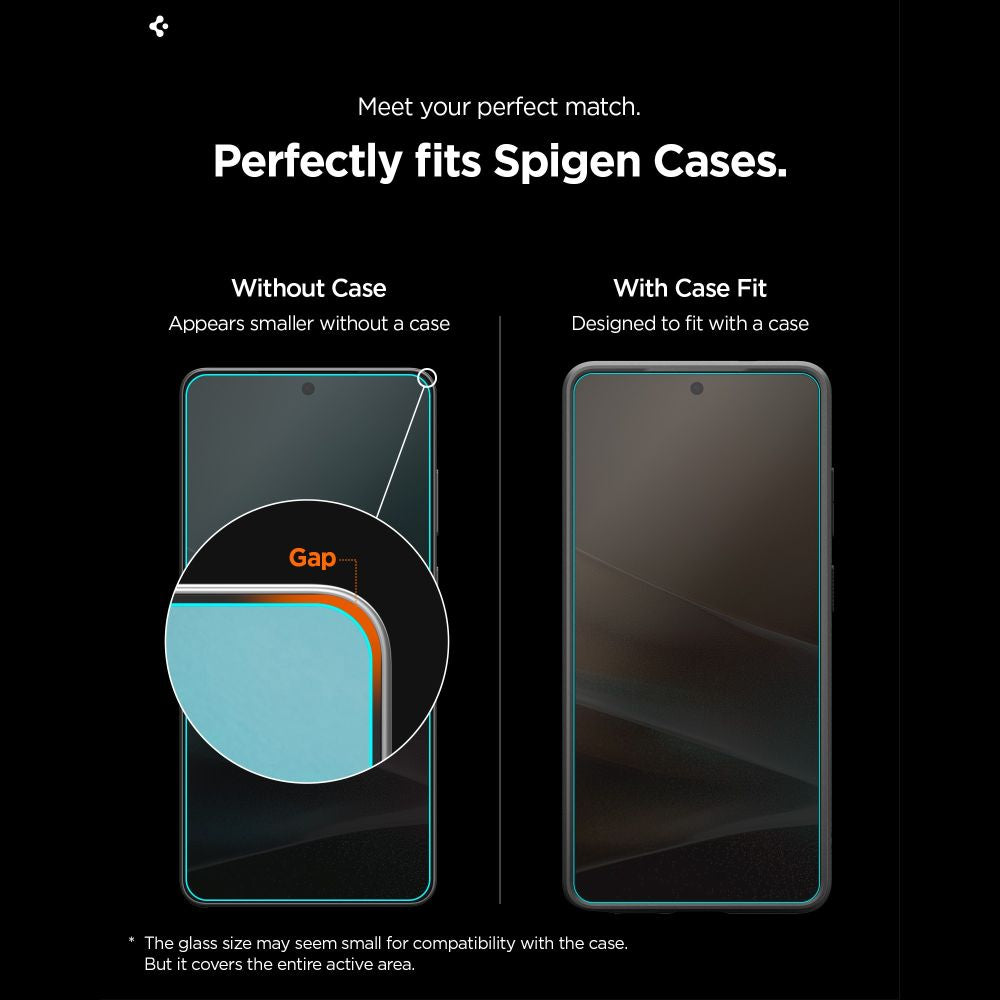 Spigen Glas.Tr Ez Fit Pro HD Privacy Glass 2-pakke til Samsung Galaxy S26+