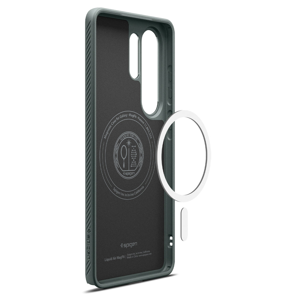 Spigen Liquid Air Mag MagSafe Case til Samsung Galaxy S26 Ultra - Grøn