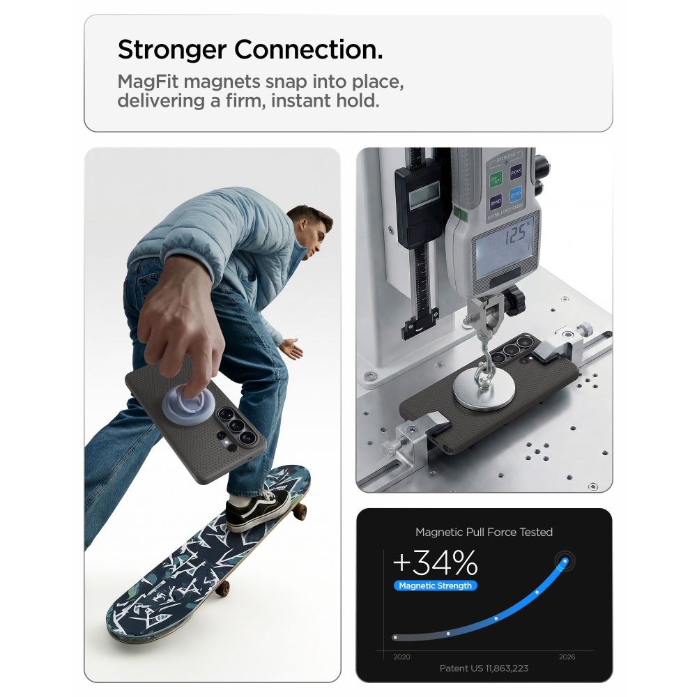Spigen Liquid Air Mag MagSafe Case til Samsung Galaxy S26 Ultra - Grå