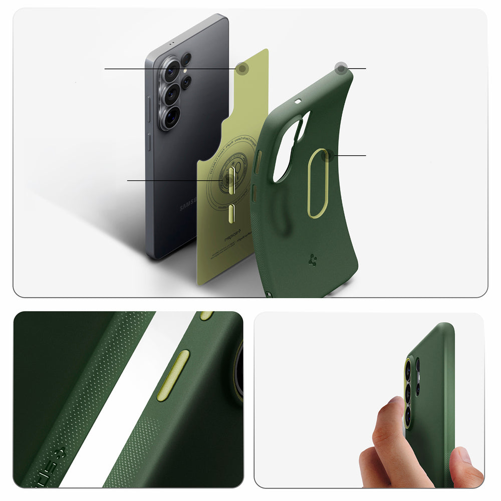 Spigen Nano Pop MagSafe Case til Samsung Galaxy S26 Ultra - Grøn