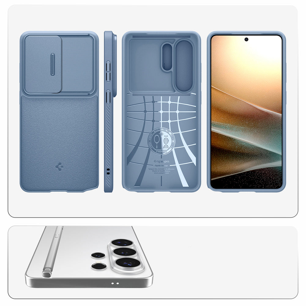 Spigen Optik Armor Case til Samsung Galaxy S26 Ultra - Blå