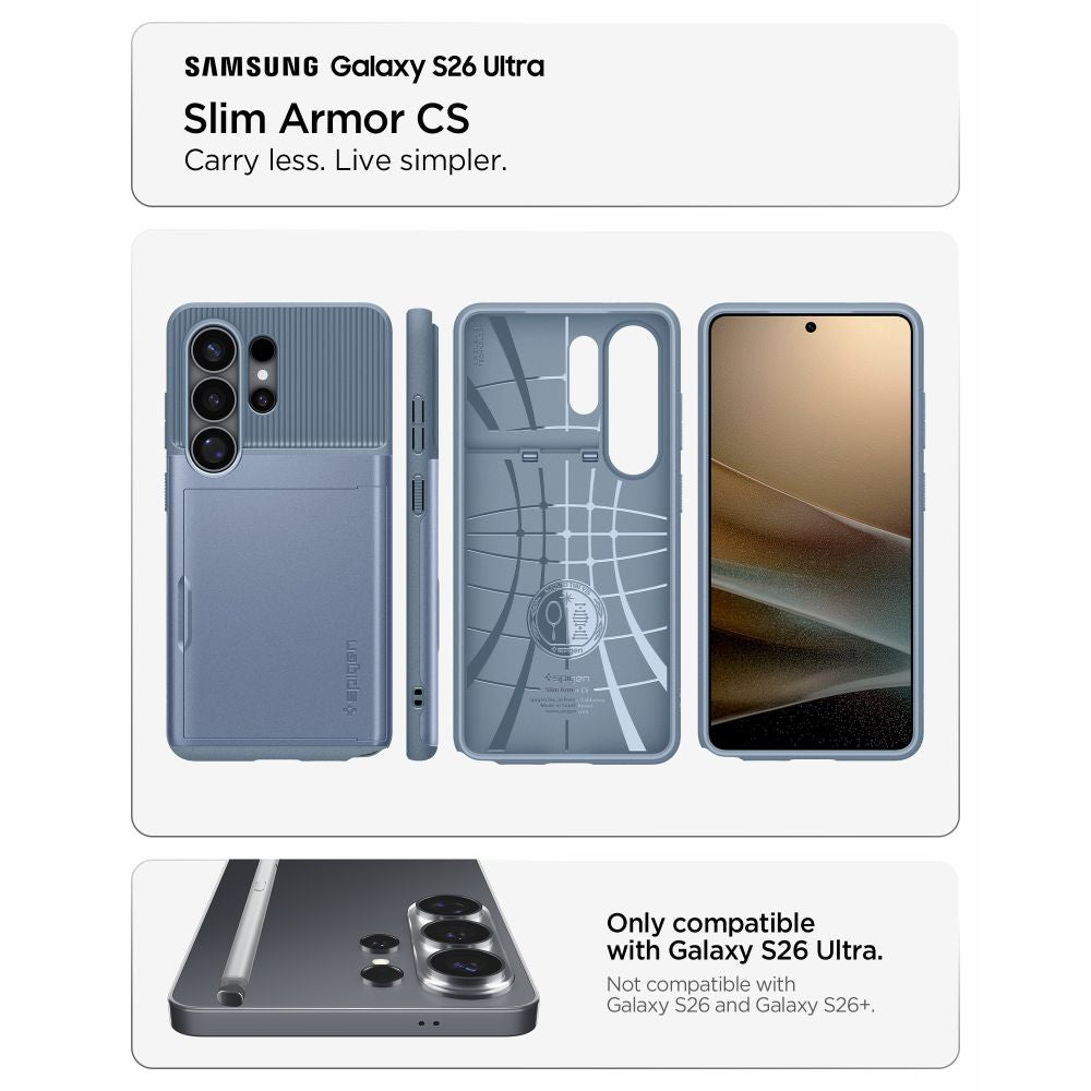 Spigen Slim Armor CS Case til Samsung Galaxy S26 Ultra - Blå