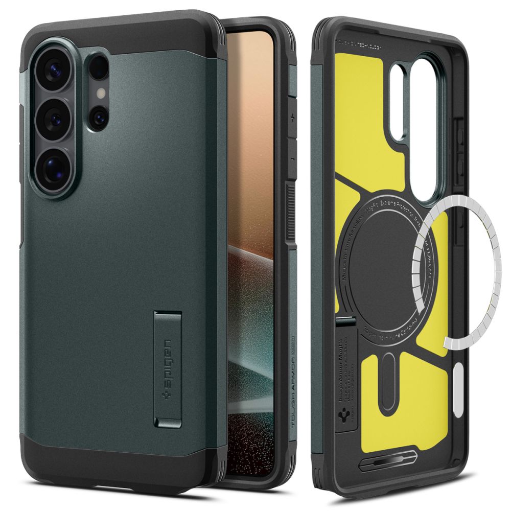 Spigen Tough Armor Mag MagSafe Case til Samsung Galaxy S26 Ultra - Grøn