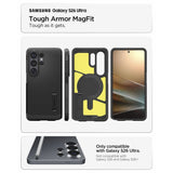 Spigen Tough Armor Mag MagSafe Case til Samsung Galaxy S26 Ultra - sort
