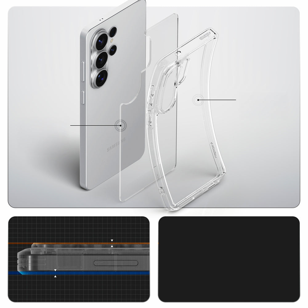 Spigen Ultra Hybrid Case til Samsung Galaxy S26 Ultra - Gennemsigtig