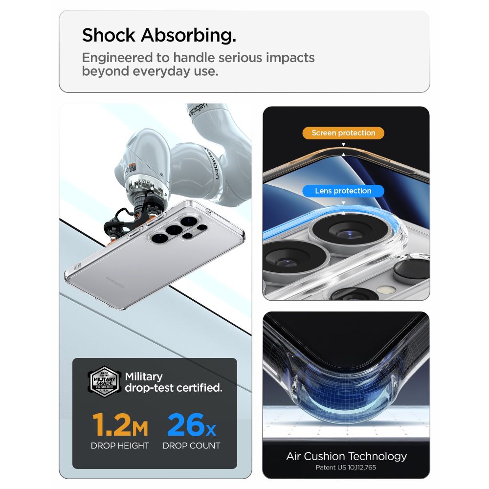 Spigen Ultra Hybrid Case til Samsung Galaxy S26 Ultra - Gennemsigtig