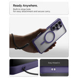 Spigen Ultra Hybrid Mag MagSafe Case til Samsung Galaxy S26 Ultra - Clear Navy Blue