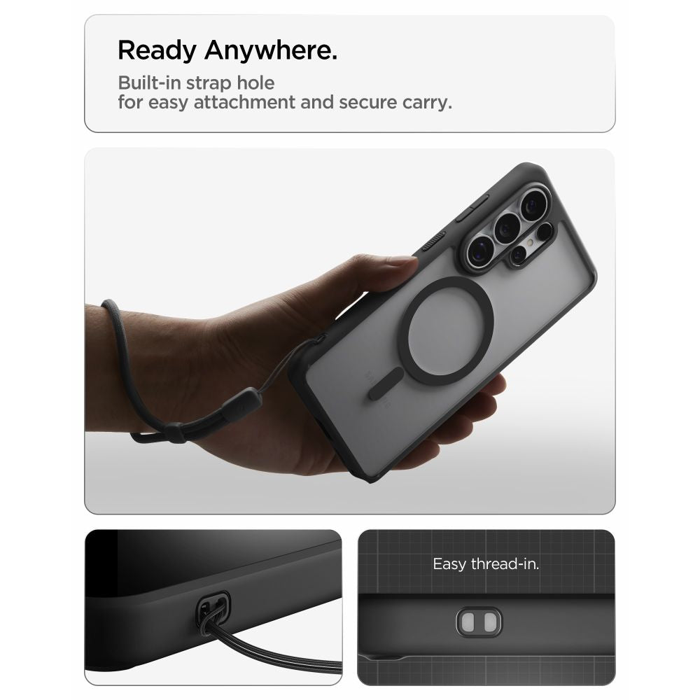 Spigen Ultra Hybrid Mag MagSafe Case til Samsung Galaxy S26 Ultra - Klar sort