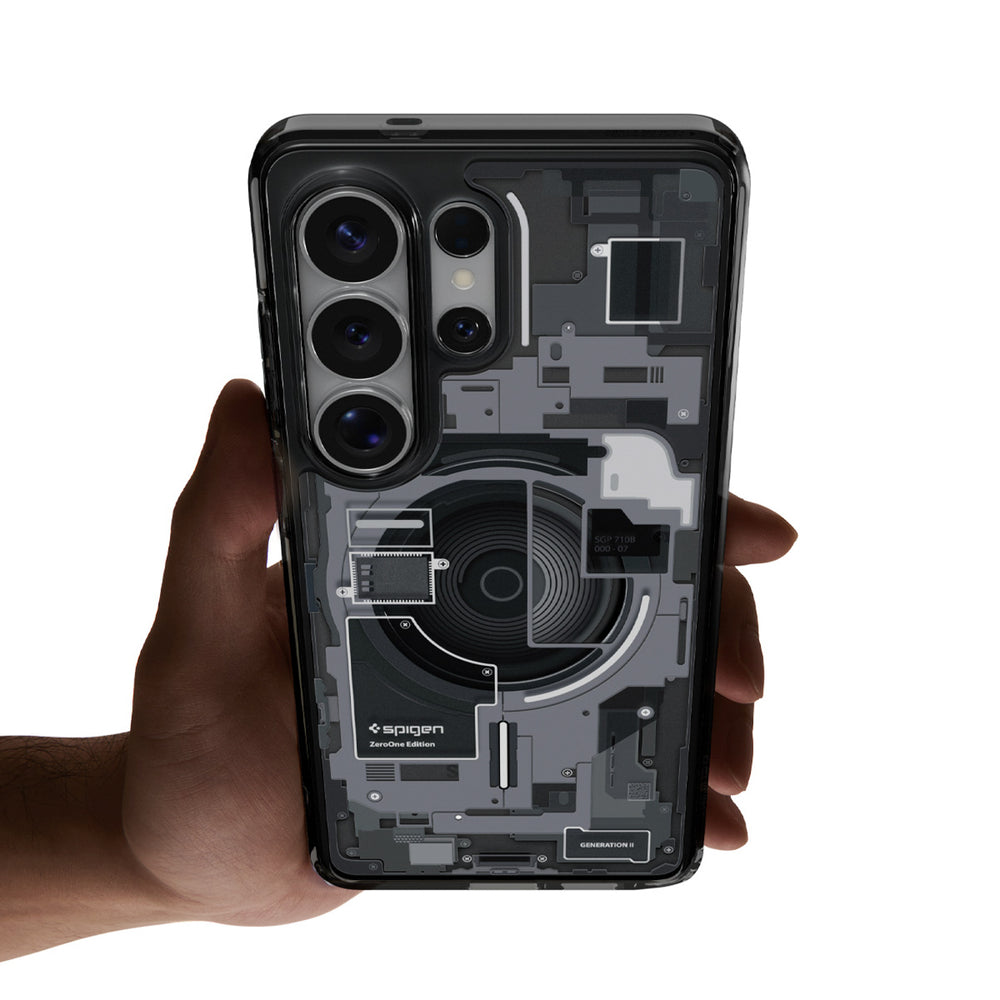 Spigen Ultra Hybrid Mag MagSafe Case til Samsung Galaxy S26 Ultra Zero One - klar sort