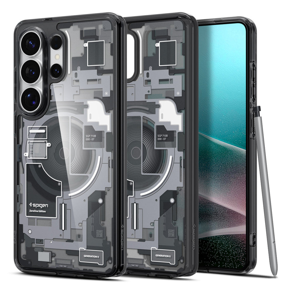 Spigen Ultra Hybrid Mag MagSafe Case til Samsung Galaxy S26 Ultra Zero One - klar sort