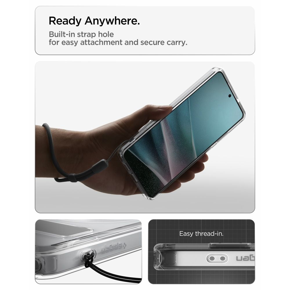 Spigen Ultra Hybrid S Mag MagSafe Case til Samsung Galaxy S26 Ultra - Klar og hvid