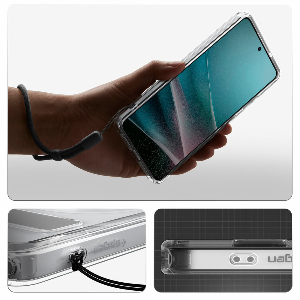 Spigen Ultra Hybrid S Mag MagSafe Case til Samsung Galaxy S26 Ultra - Klar og hvid