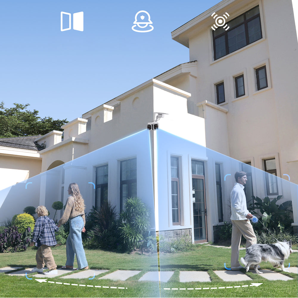 Baseus Security X1 Pro Dual Camera 3K Outdoor Camera - White