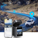 Baseus PrimeTrip VD1 Pro 4K Car Dash Cam with 1080p Rear Camera and Power Kit - Black