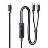 Baseus Flash 4 140W 2in1 USB-C to USB-C + USB-C Cable 1.5 m - Black