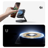 Baseus PicoGo AF21 3-in-1 Qi2.2 35W Wireless Charger with 1m USB-C Cable - Black